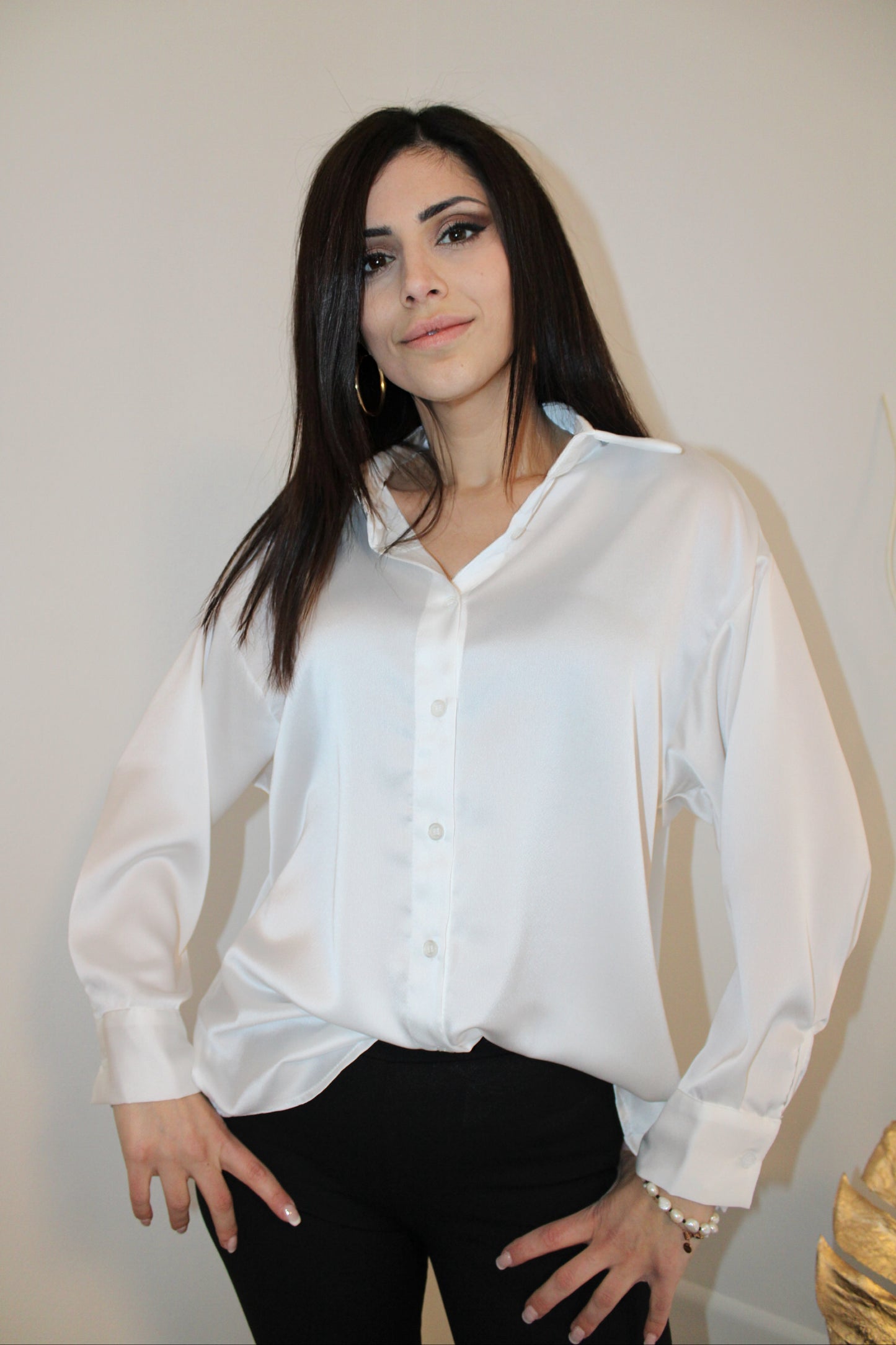 CAMICIA IN SATIN